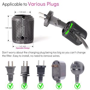 Outer Filter Cage Replacement for Dyson Supersonic Hair Dryer HD01 HD03 HD07 HD08 Filter Cover Metallic Gray — view 3
