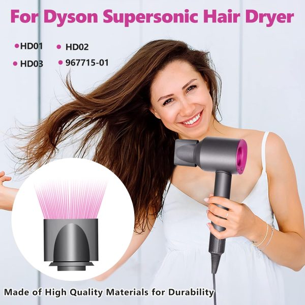 Smoothing Nozzle Attachment for Dyson Supersonic Hair Dryer HD01 HD02 HD03 Replacement Part 967715-01 Black — view 6