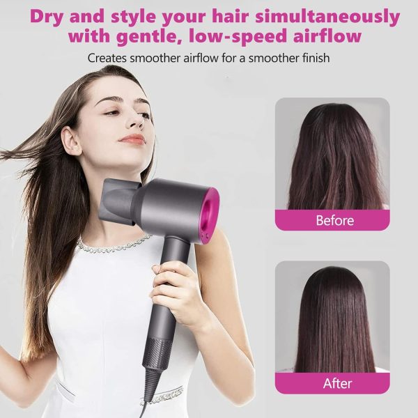 Smoothing Nozzle Attachment for Dyson Supersonic Hair Dryer HD01 HD02 HD03 Replacement Part 967715-01 Black — view 4
